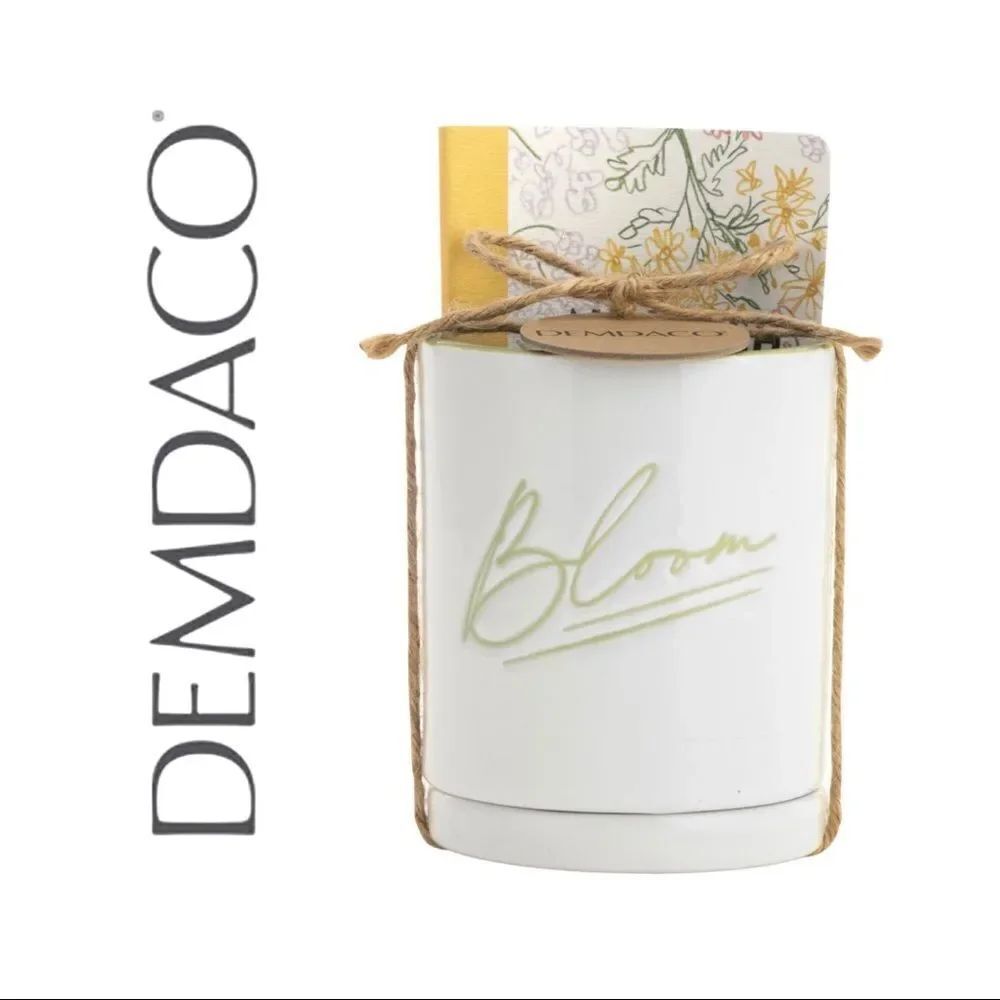 Demdaco Bloom Planter with Journal Gift Set